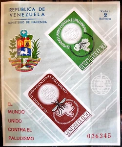 VENEZUELA 1962 - CONTRA LA MALARIA . - Imagen 1 de 1