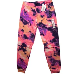 Justice Tie Dye Jogger Sweatpants Girls XL Plus NWT Lounge Activewear - Picture 1 of 8