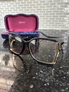 GUCCI Square Glasses And Case - Picture 1 of 8