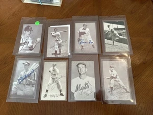 8  Signed Vintage Exhibit Postcard Autographed Spahn  Whitey, Ford, Stan Musial - Picture 1 of 11