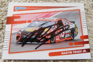 Martin Truex Jr. Tarjeta de carreras Donruss Nascar 2022 autografiada firmada #49 - Imagen 1 de 2