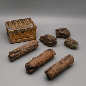 1/12 Scale Simulation Tree Trunk Wooden Box Miniature Model Props Soldier Scene - Picture 1 of 15