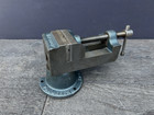 Vintage Palmgren Drill Press Vise w/ Cast Iron Swivel Base/Stand - 2.5" Jaws