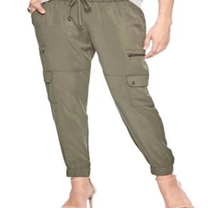 Pantalones Jogger Carga Suave Verde Banana Republic Talla X-Grande Nuevos con Etiquetas - Imagen 1 de 16