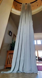 2 Croscill Home Fashions Lt Sage Green Drapes 41x 180 Light Filtering RN# 21857 - Picture 1 of 4