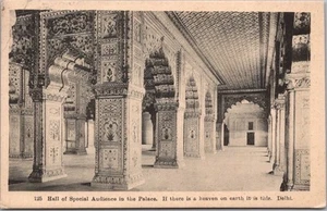 Postal vintage 1920 DELHI, INDIA "Salón de Audiencia Especial en el Palacio" - Imagen 1 de 2