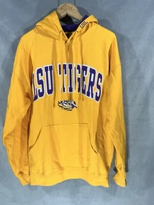Felpa con cappuccio grande gialla e viola Old Varsity Brand LSU Tigers - Foto 1 di 10