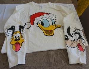 2025 Walt Disney World Parks Donald Duck Mickey Weihnachten Langarmshirt Lg!! - Bild 1 von 6