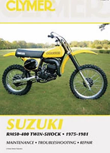 CLYMER SERVICE MANUEL SUZUKI RM 50 60 80 100 125 250 370 400 1975-1981 HAYNES - Imagen 1 de 2