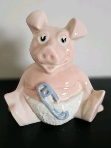 NatWest Schwein 'Baby Woody' mit Original Stopfen - Wade Vintage Sparschwein - Bild 1 von 3