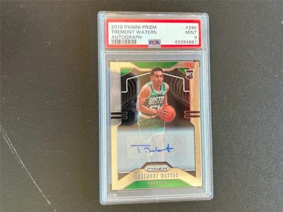 Tremont Jones 2019 Prizm Auto Autograph Rookie RC Boston Celtics PSA 9 E15 - Image 1 of 2