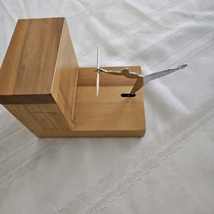Alessi Twergi Toothpick holder in steel and pear-wood. Design Andrea Branzi - Picture 1 of 8