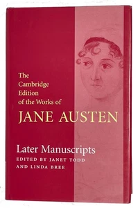 JANE AUSTEN Later Manuscripts Todd Cambridge University Press HBDJ - Picture 1 of 5