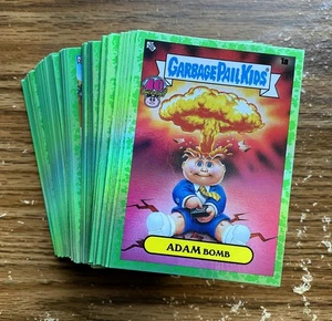 (100) 2025 Garbage Pail Kids 40th Anniversary Complete Green Foil Set #1a-100a - Picture 1 of 1