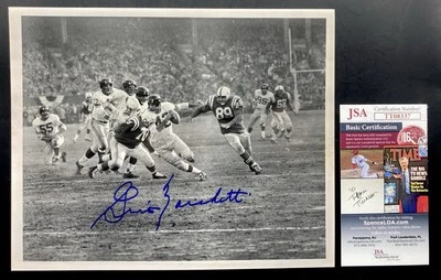 Gino Marchetti JSA Signed 8x10 Football HOF Baltimore Colts Johnny Unitas Era - Image 1 of 2