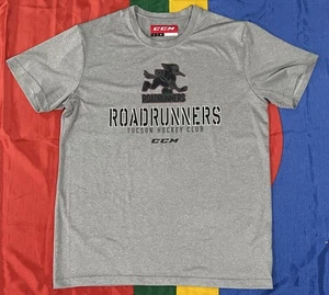 Camiseta deportiva CCM Tucson Roadrunners gris grande club de hockey AHL Arizona para hombre - Imagen 1 de 7