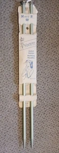 Vintage Princess eloxierte Aluminium Stricknadeln Größe 11, 14 Zoll - Bild 1 von 2