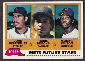 Carta Baseball 1981 Topps #259 New York Mets Future Stars Mookie Wilson H Brooks - Foto 1 di 2