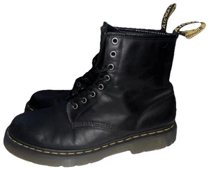 Dr. Martens 1460 Boots Mens Size 12 Leather Lace Up AirWair Yellow Stitching - Picture 1 of 6