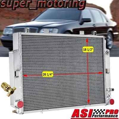 Fits Mercedes-Benz Class W140 S 420/500/600 400/500/600 2-Row Aluminum Radiator Foto 1 de 4