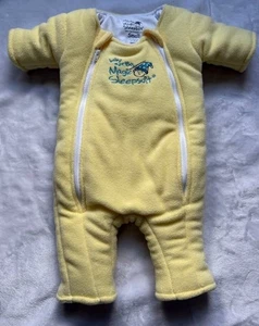 Baby Merlin's Magic SleepSuit Yellow Swaddle Transition Microfleece S 3-6 m - Picture 1 of 2
