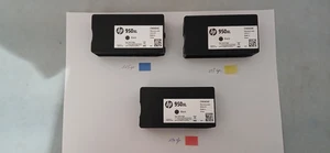 3 x HP 950XL originale Druckerpatronen CN045AE schwarz black - Bild 1 von 2