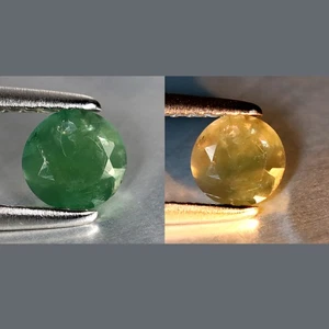 0.47 ct Elegant Round Cut (5 x 5mm) Green Un-Heated Natural Alexandrite Gemstone - Picture 1 of 3