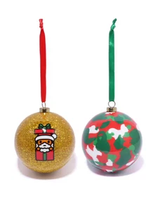 A BATHING APE BAPE Adornos de Navidad Bolas Oro Novedad Cabeza de Mono Nuevo Auténtico - Imagen 1 de 8