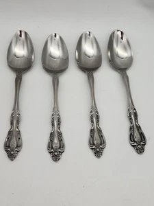 Vintage Imperial Chalmette Dessert Tee Löffel 4er Set Edelstahl Korea - Bild 1 von 4
