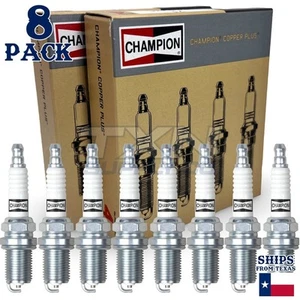 8 Pack Champion Copper Plus Spark Plugs for 1990-2001 Infiniti Q45 4.1L 4.5L ps - Picture 1 of 5