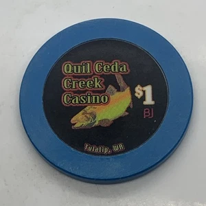 Quil Ceda Creek Casino $1 Chip Tulalip WA Washington Indian Tribal 2004 - Bild 1 von 2