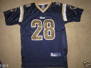 Marshall Faulk #28 St. Louis Rams NFL Jersey Youth L 14-16 LG - Picture 1 of 3