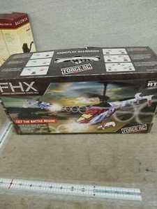 FORCE RC FHX Carbon Brotherhood Strike Heli Item #FCE2100 parts or repair only - Picture 1 of 4