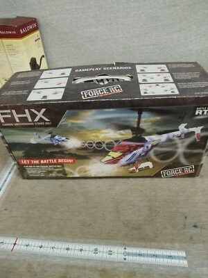 FORCE RC FHX Carbon Brotherhood Strike Heli Item #FCE2100 parts or repair only - Image 1 of 4