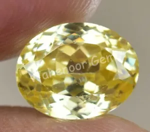 7.50 Ct Natural Yellow Heliodor Beryl AGL Certified Oval Rare Found Gemstone - Picture 1 of 5