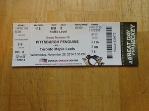 Sidney Crosby  800 NHL Points Ticket  Pittsburgh Penguins - Picture 1 of 4