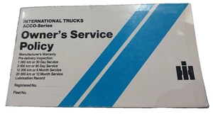 International Acco series warranty manual NOS Dec 1980 - 1322 - Picture 1 of 5