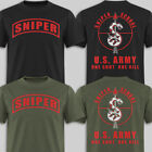 NEW Sniper School US Army One Shot One Kill T shirt