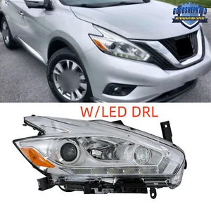 Conjunto de faros halógenos LED DRL proyector lateral pasajero para Nissan Murano 2017 - Imagen 1 de 9