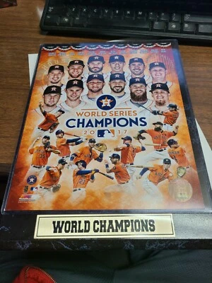 Astros 2017 World Series Champions Plaque #1 w/8x10 Photo - Image 1 of 4