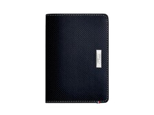 S.T. Dupont Défi Perforated Wallet, Leather, Black, 7 Cards, RFID, 170415