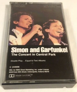 Simon & Garfunkel The Concert in Central Park Cassette NM Double Play Club Copy  - Picture 1 of 11