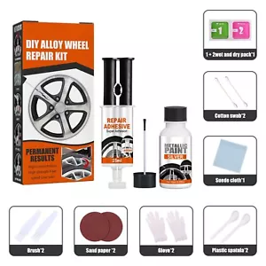 Alloy Wheel Repair Kit Rim Car Auto Scratch Removal Dent Kerb Rash Remove NEW - Picture 1 of 12