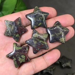 Piedra de sangre de dragón natural 5 piezas estrellas cuarzo cristal curativo regalo 1" - Imagen 1 de 11