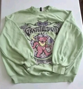 H&M Xl Grateful Dead On The Road Womens Oversized Sweatshirt Pullover Flawed** - Picture 1 of 10