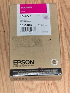 Genuine EPSON T5453 Magenta Ink Stylus Pro 7600 9600 110ml. Deal! OEM 9/2016 New - Picture 1 of 1