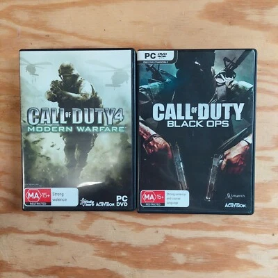 PC Call of Duty Black Ops + Modern Warfare 2 games - Free Postage - Image 1 of 3