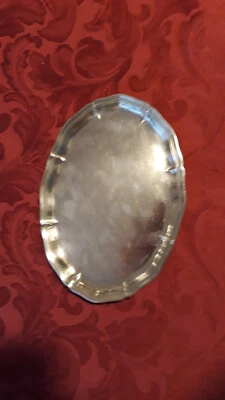 Silbertablett, oval - Bild 1 von 2