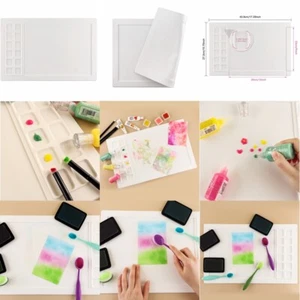 Silicone Waterproof Water Media Mat Craft Mat For Watercoloring Stamping - Picture 1 of 12