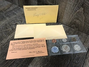 1961 Treasury Department 90% Silver 5 Coin Proof Set US Mint Philadelphia SEALED - Picture 1 of 21